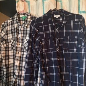 Long sleeve plaid shirts